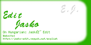 edit jasko business card